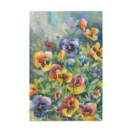 Annelein Beukenkamp 'Picture Perfect Pansies' Canvas Art,22x32